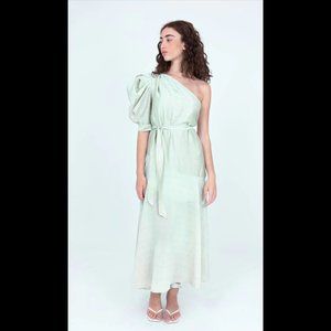 Sabina Musayev Mint One Shoulder Dress (OS / NWT)